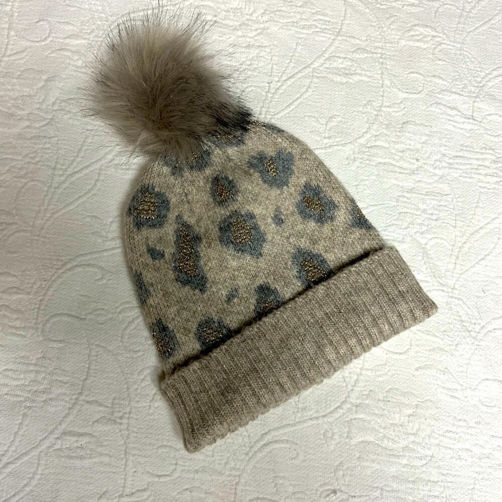 NWOT Leopard Beanie
